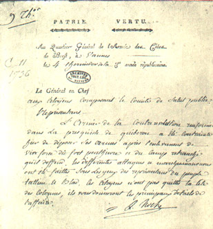 lettre de Hoche 