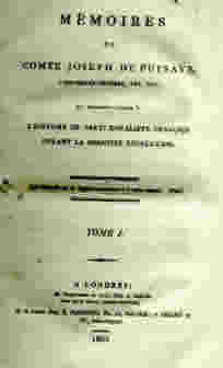 M�moires de Joseph de Puisaye